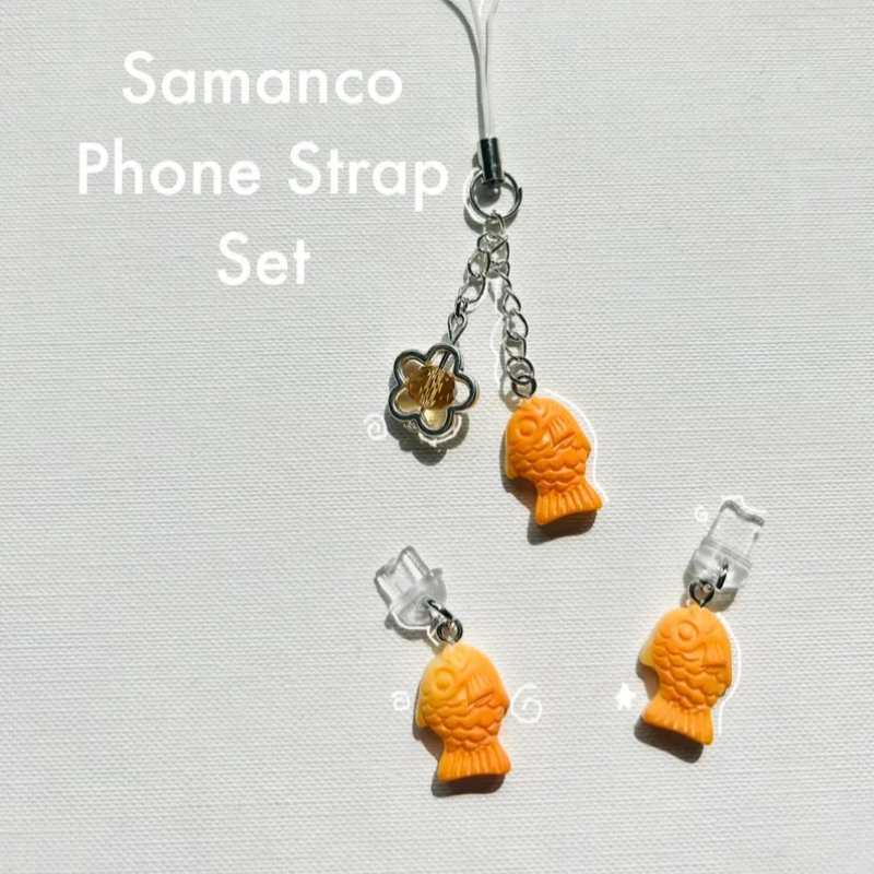 Zinc Food Snacks - Taiyaki phone charm| Kawaii phone charms