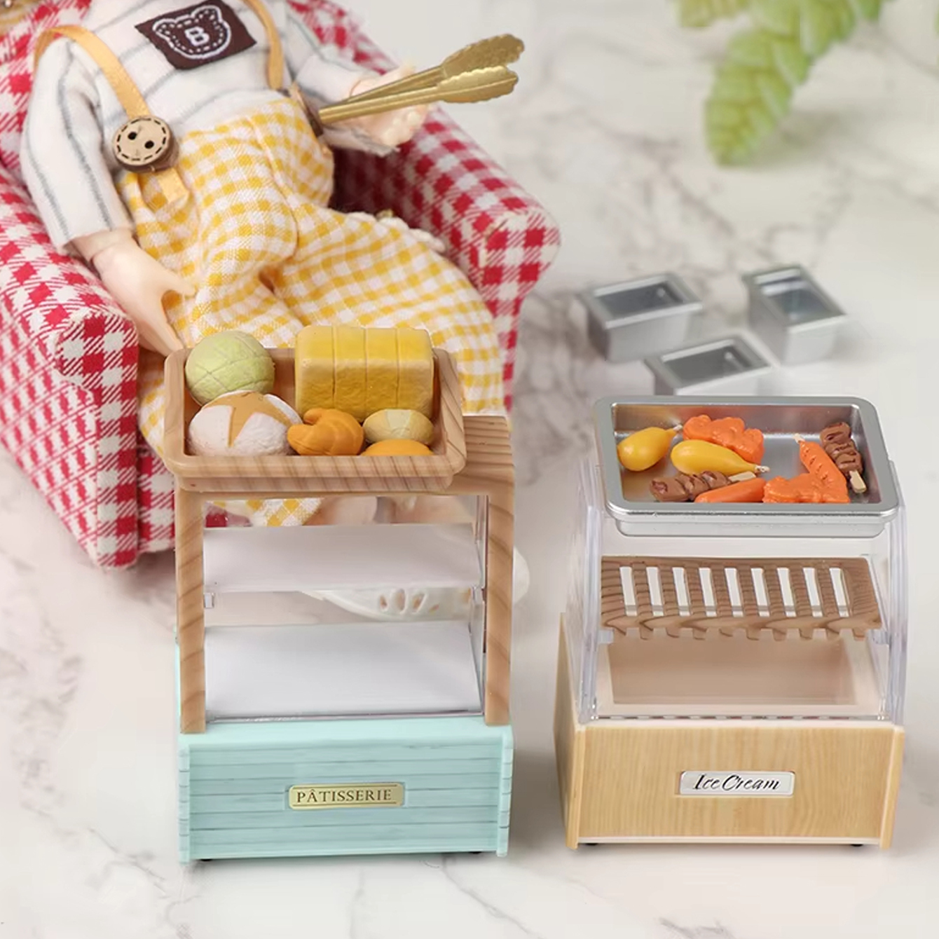 Dollhouse Miniature Bread Cabi - đánh giá và giá Food Snack