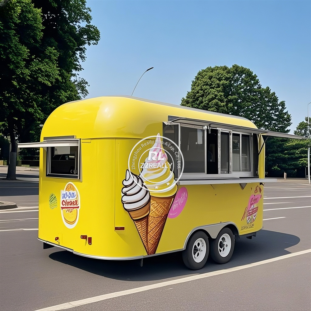Street Food Trailer  Mobile Ki - đánh giá và giá Logo Food Snack