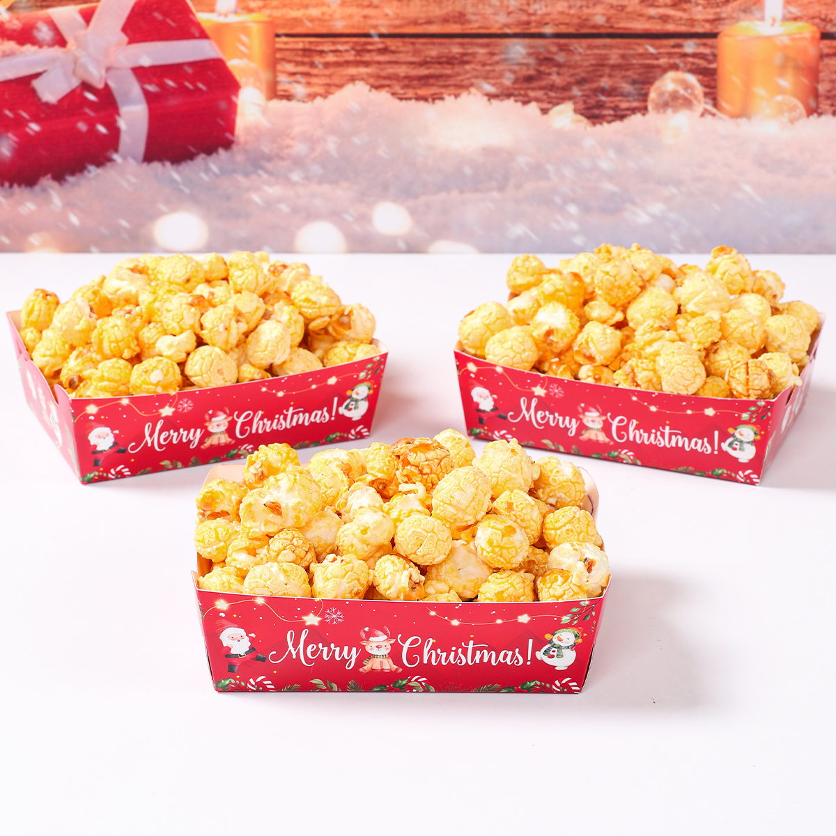 Christmas Paper Food Tray Merr - đánh giá và giá Xmas Food Snacks