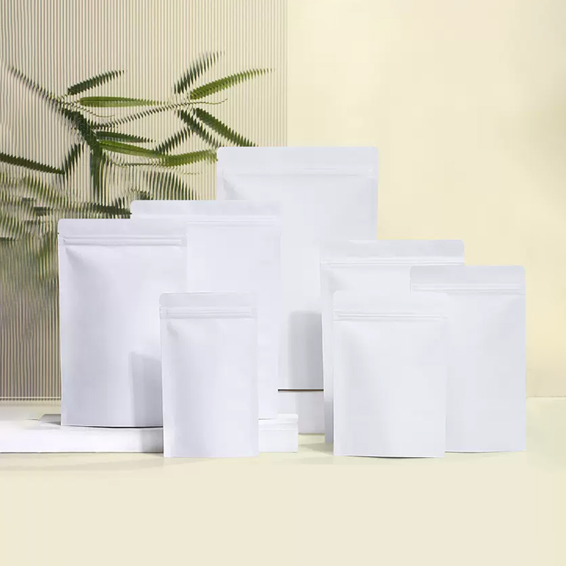 Kraft Paper Zipper Bags Standi - đánh giá và giá Logo Food Snack