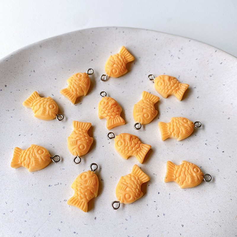 10pcs Kawaii Taiyaki Fish Char - đánh giá và giá Zinc Food Snacks