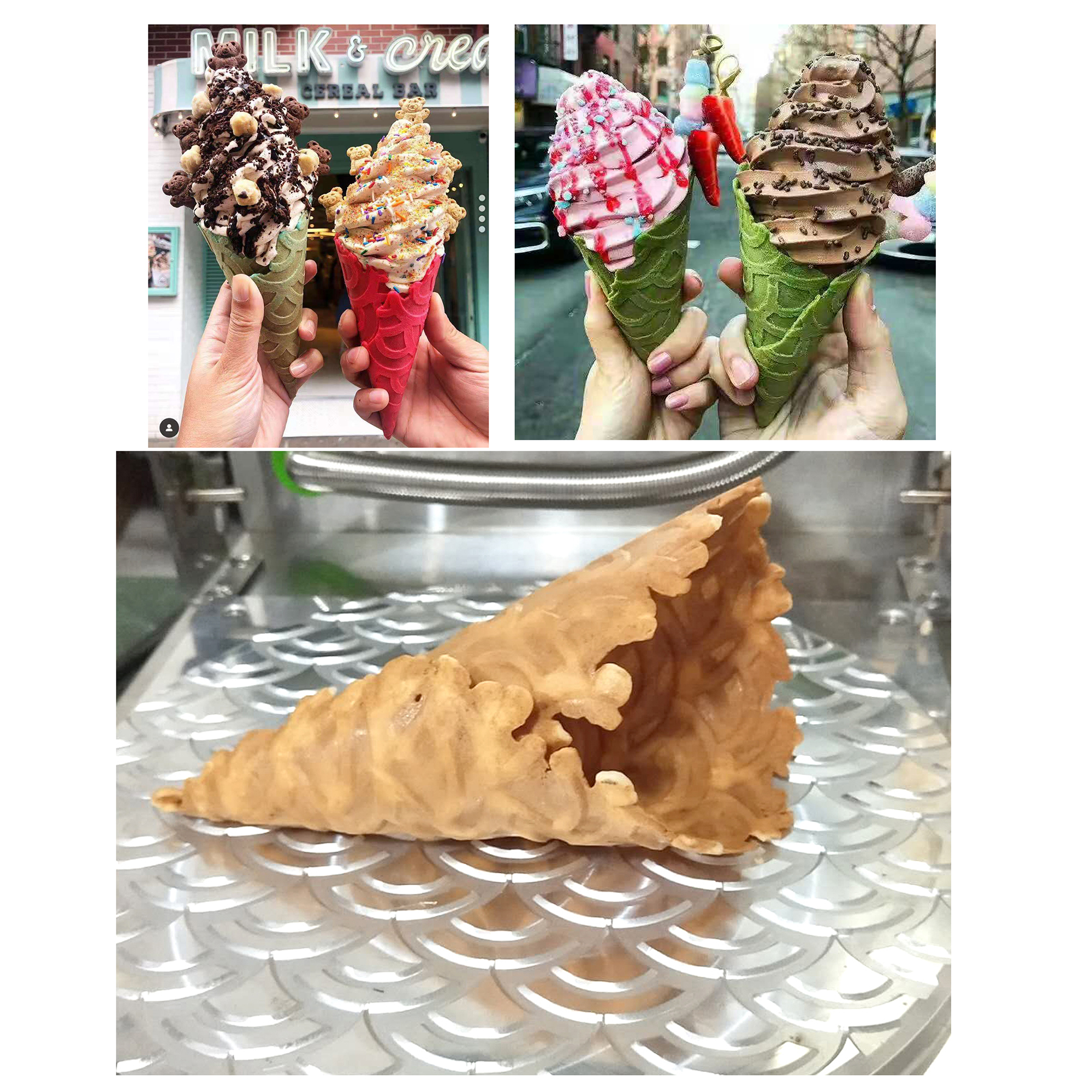 Waffle Cone Maker Waffle Cone  - đánh giá và giá Logo Food Snack