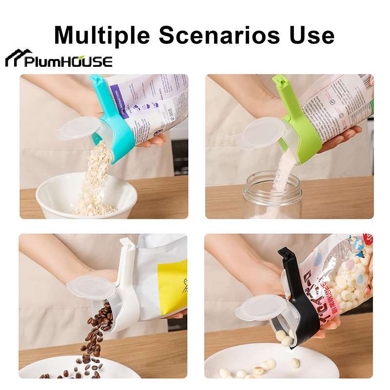 4PCS Food Bag Clips With Pour  - đánh giá và giá Food Snacks Easy