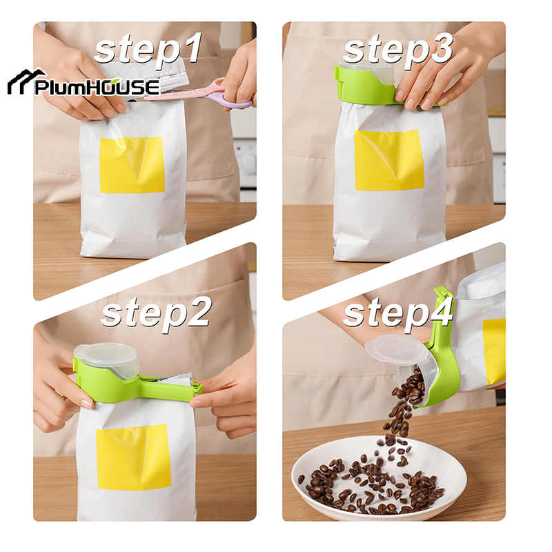 4PCS Food Bag Clips With Pour  - đánh giá và giá Food Snacks Easy