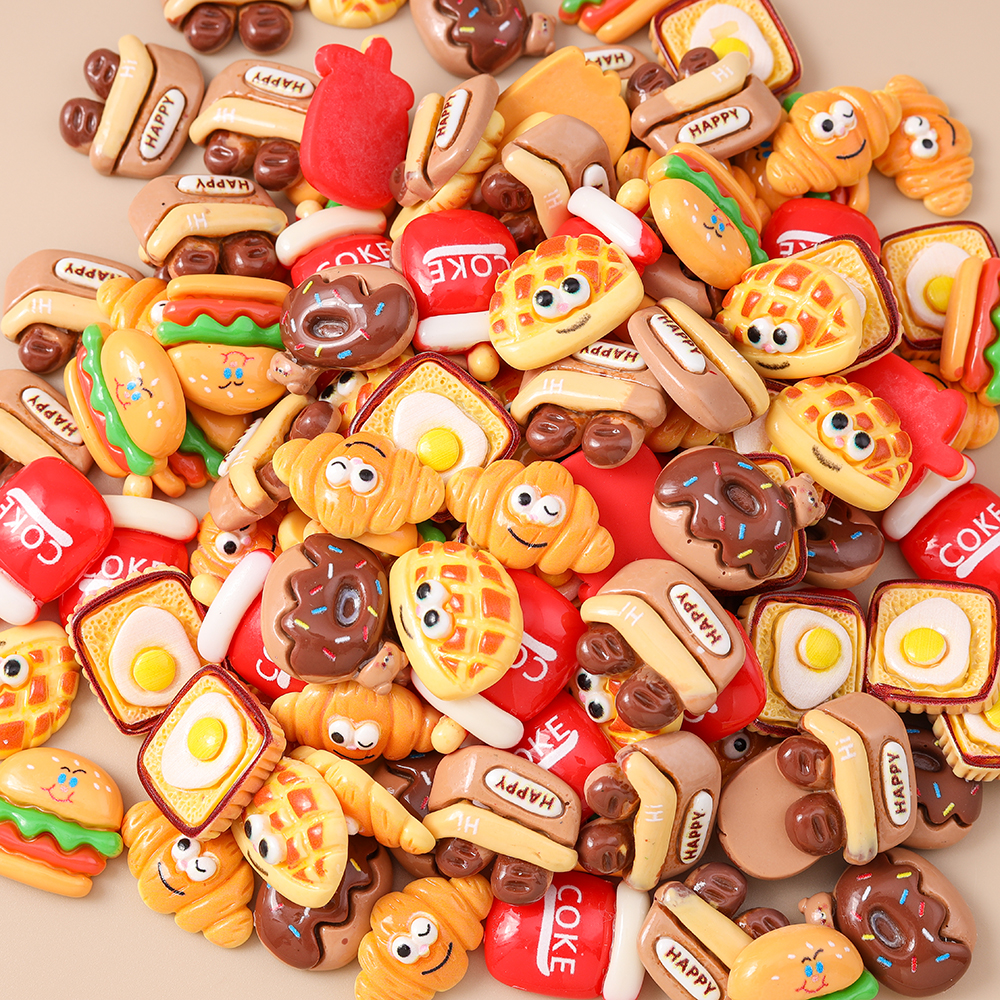 Leslie 15pcs Cute Resin Miniat - đánh giá và giá Zinc Food Snacks