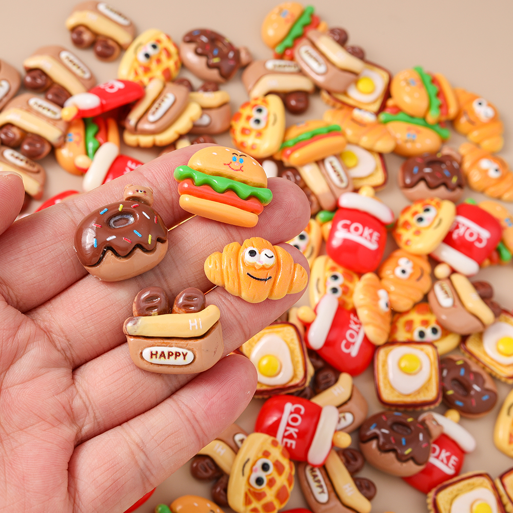Leslie 15pcs Cute Resin Miniat - đánh giá và giá Zinc Food Snacks