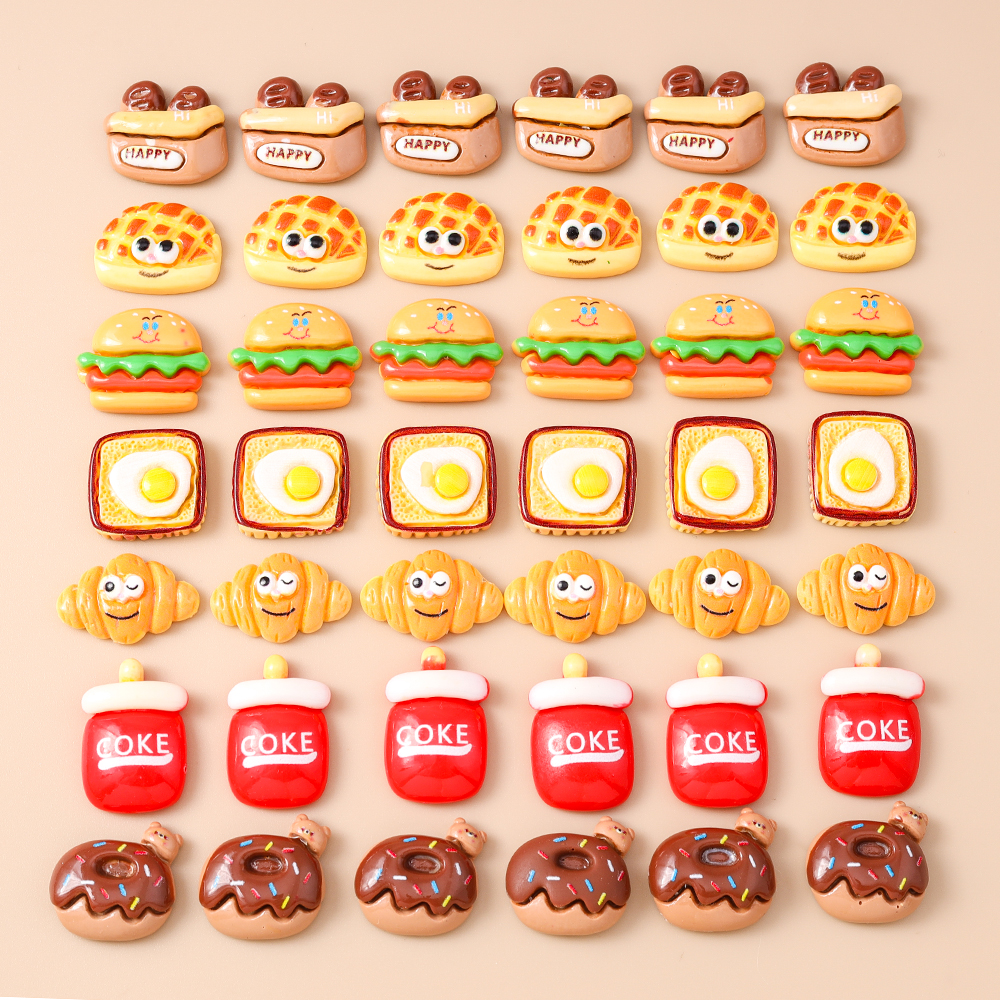 Leslie 15pcs Cute Resin Miniat - đánh giá và giá Zinc Food Snacks