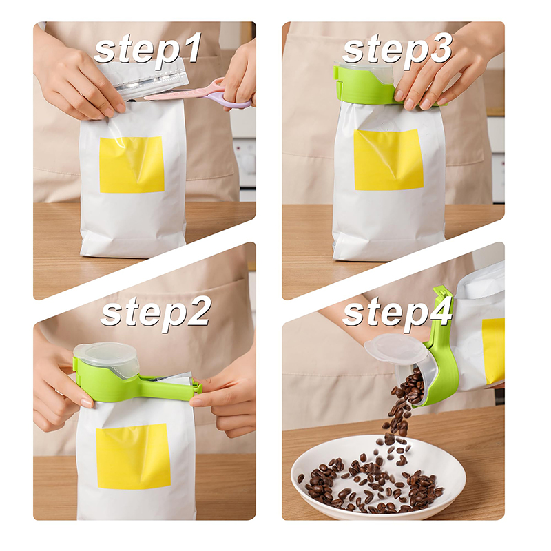 4PCS Food Bag Clips With Pour  - đánh giá và giá Food Snacks Easy