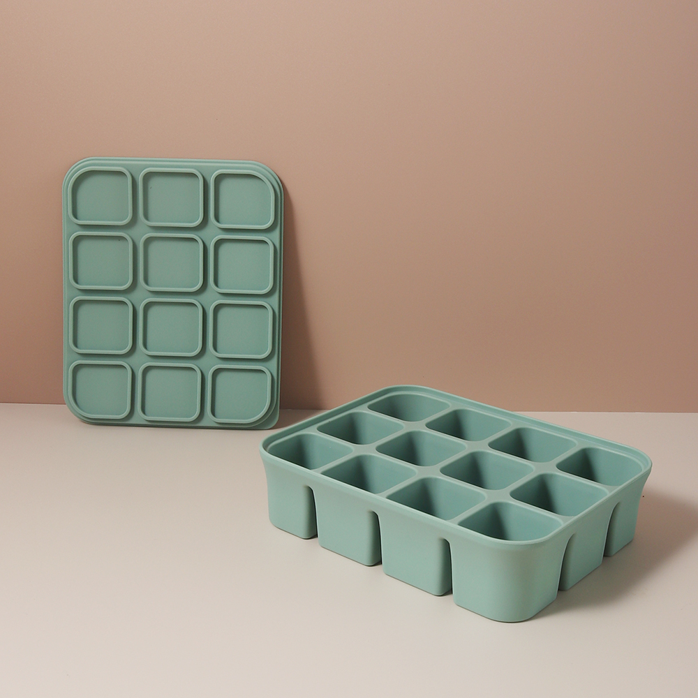 12 grid Food-Grade Silicone Ba - đánh giá và giá Food Snacks For 1 Year Old