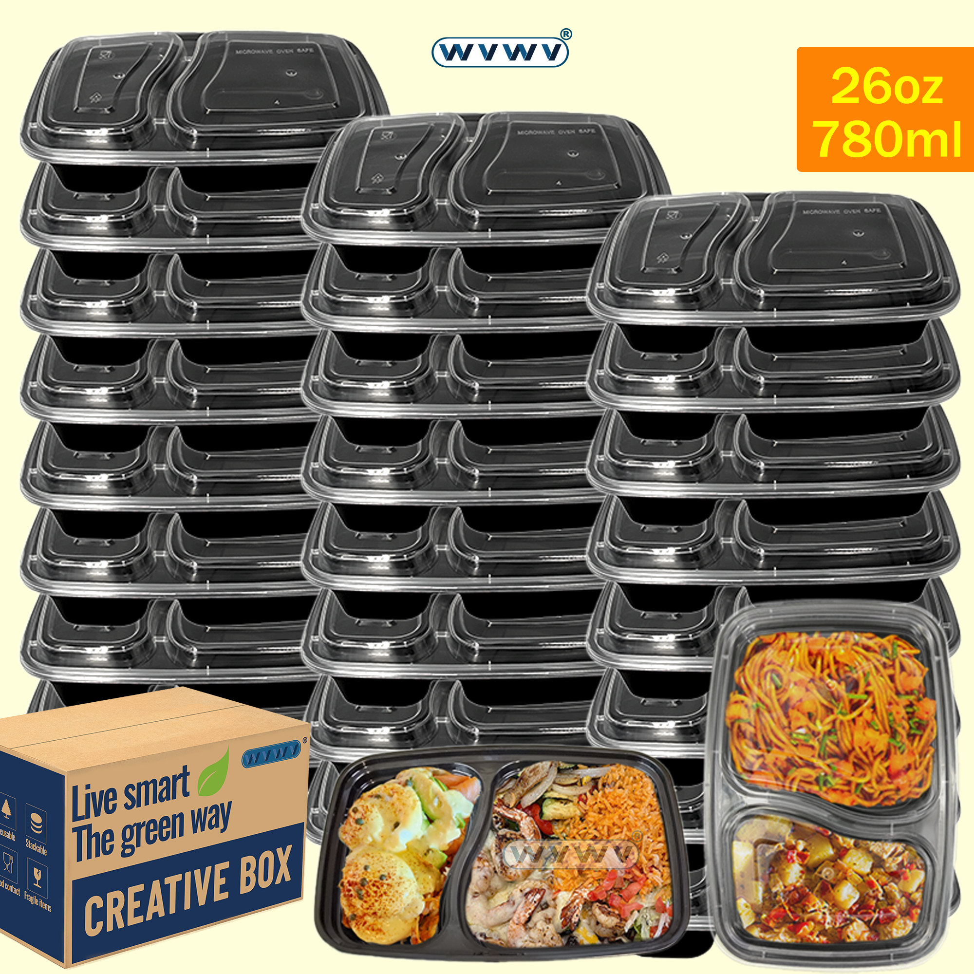 10/40 Pack 26 oz Two-Compartme - đánh giá và giá Food Halloween Snacks