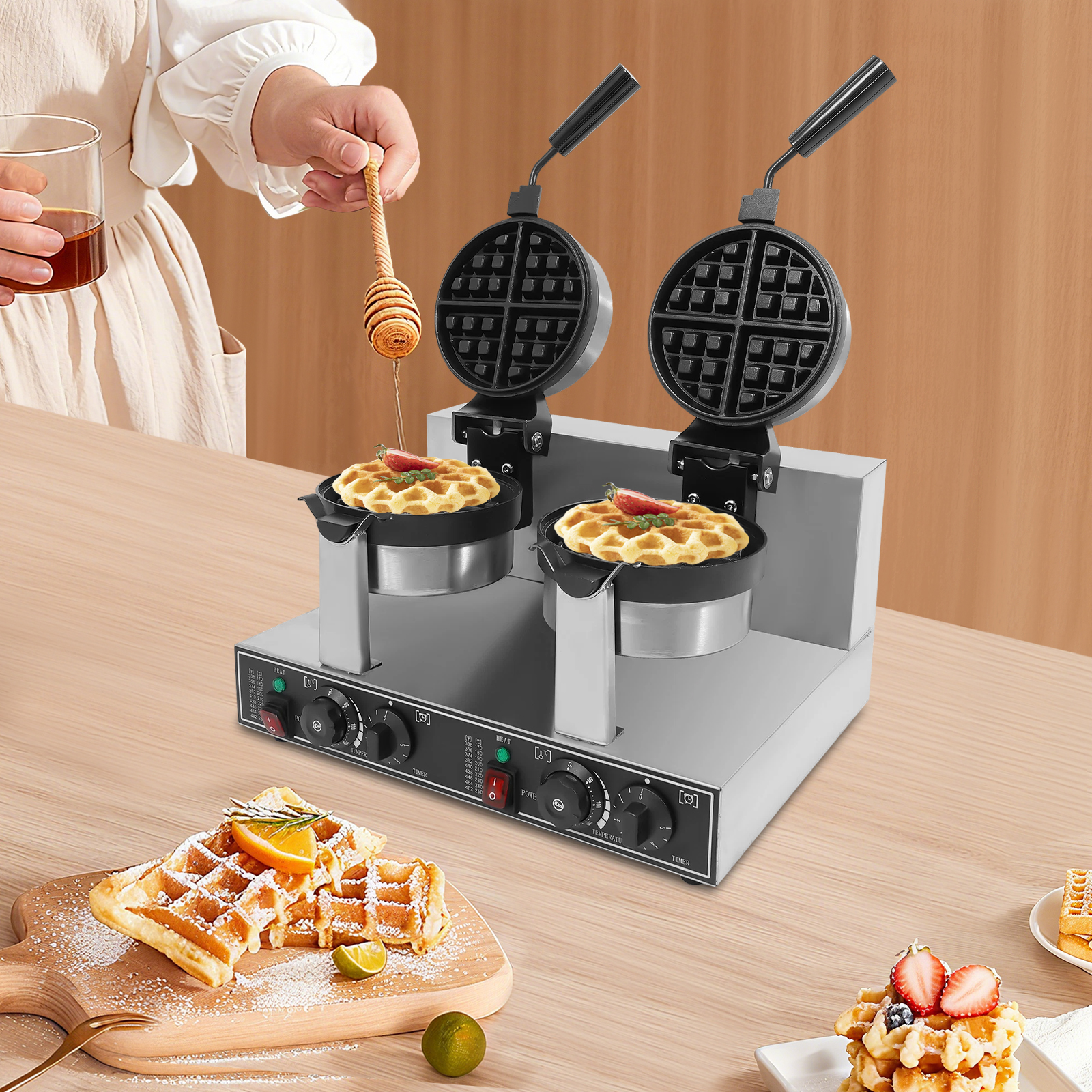 201 Stainless Steel Waffle Iro - đánh giá và giá Food Snacks To Make At Home