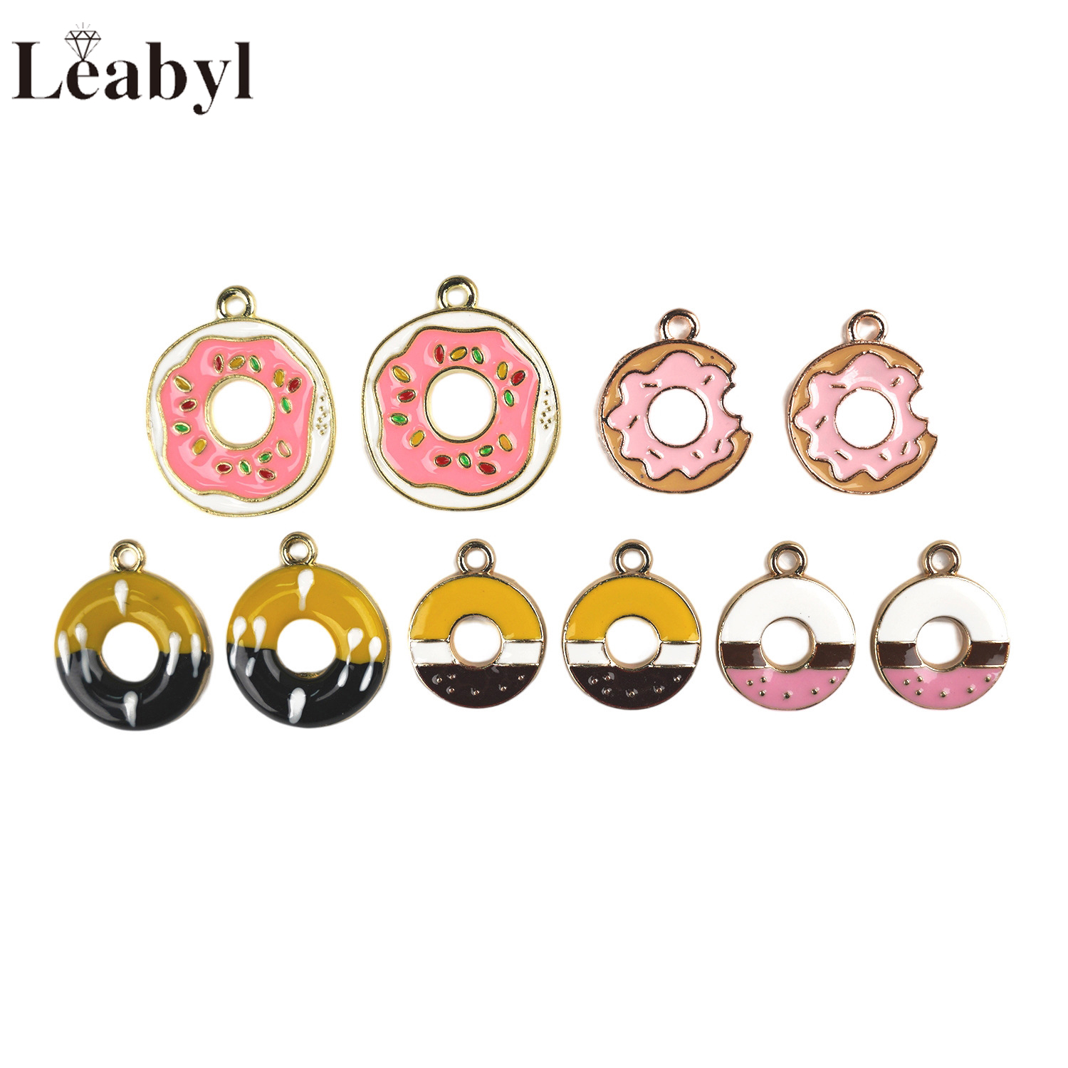 10 Pcs Colorful Enamel Cute Do - đánh giá và giá Zinc Food Snacks