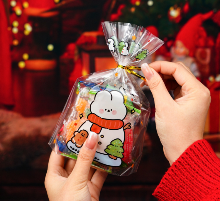 100PCS Bag With Ties Open Top  - đánh giá và giá Xmas Food Snacks