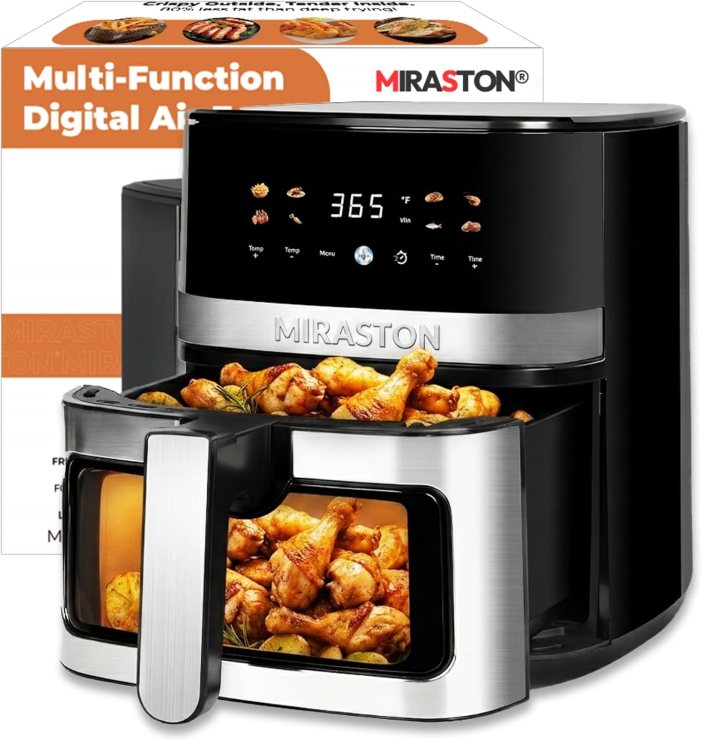 5.8QT Digital Air Fryer with V - đánh giá và giá Food Snacks Easy