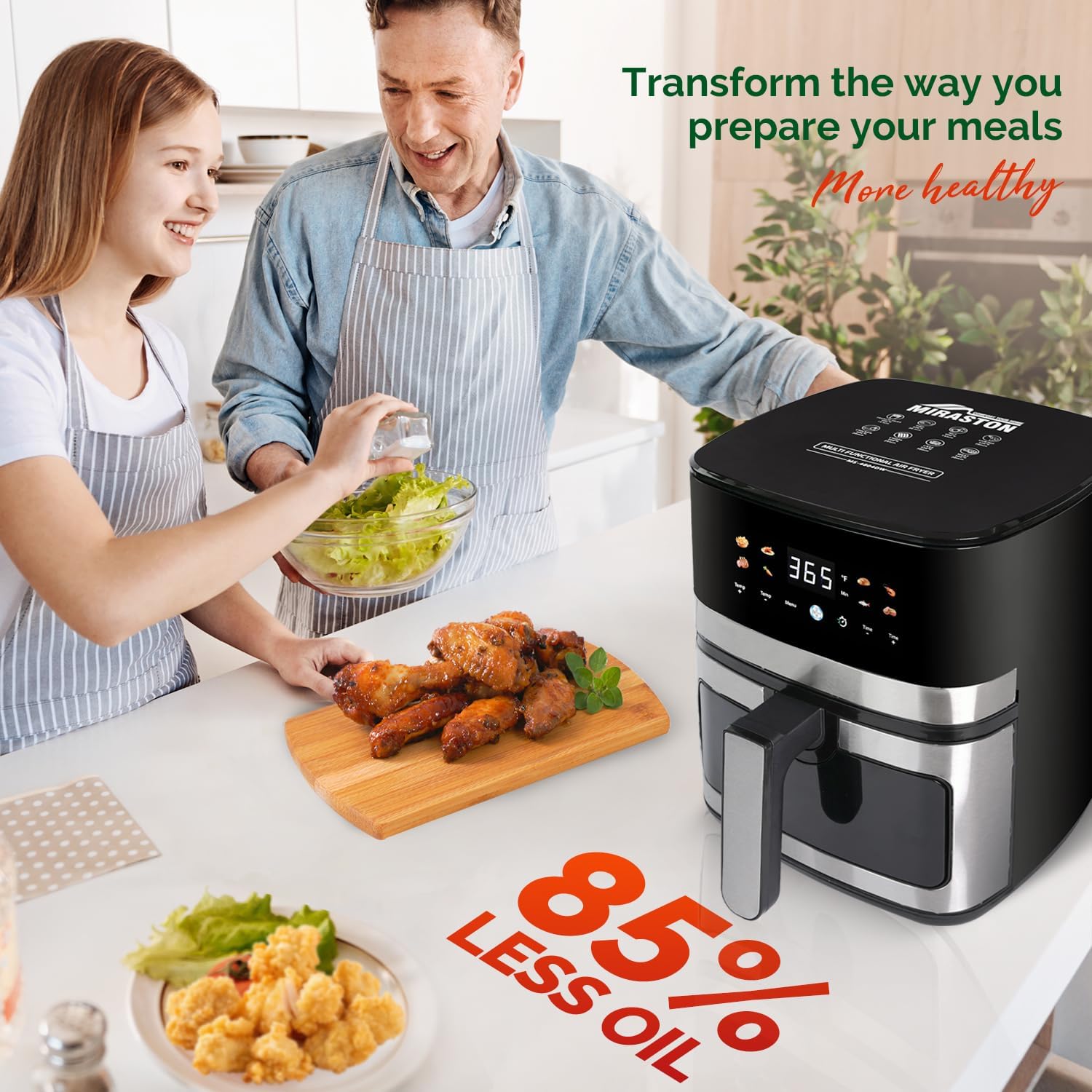 5.8QT Digital Air Fryer with V - đánh giá và giá Food Snacks Easy