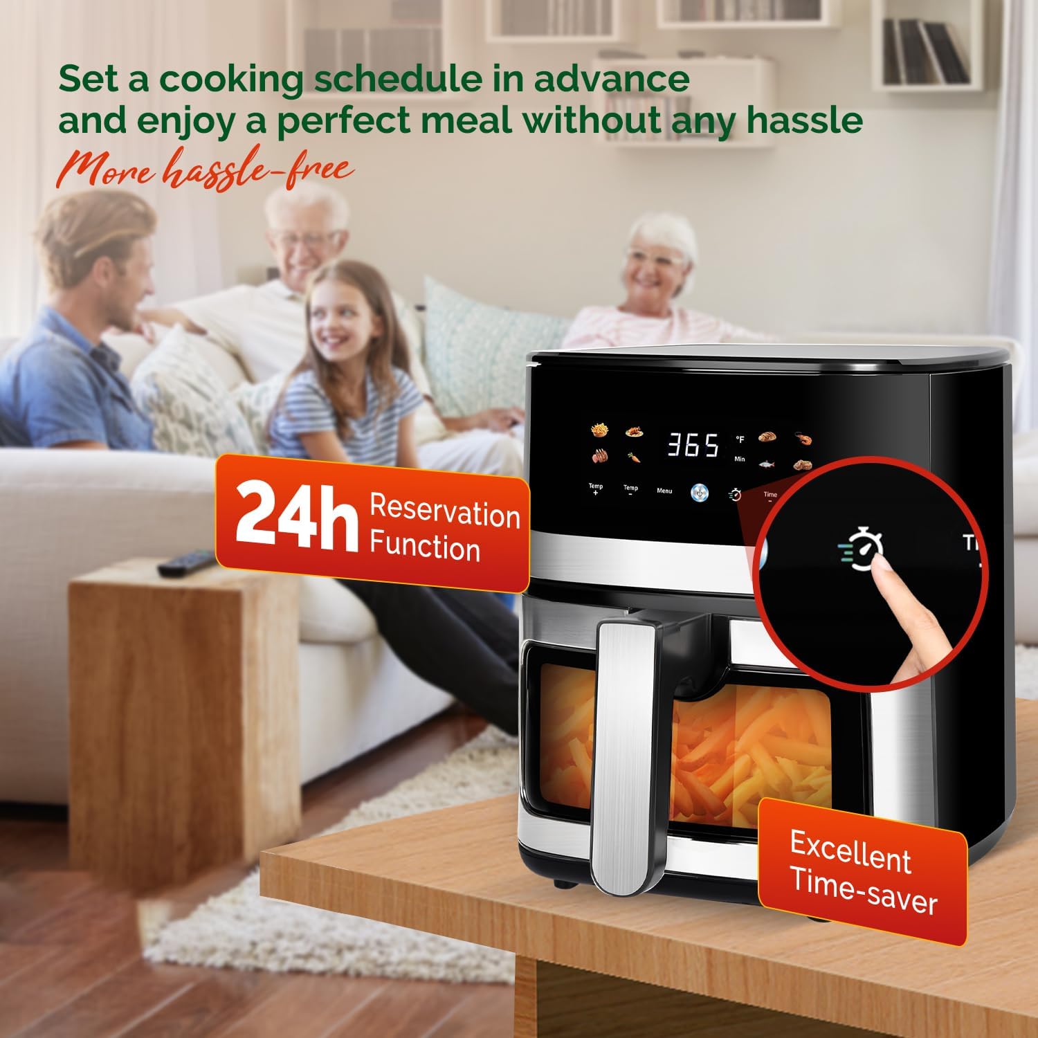 5.8QT Digital Air Fryer with V - đánh giá và giá Food Snacks Easy