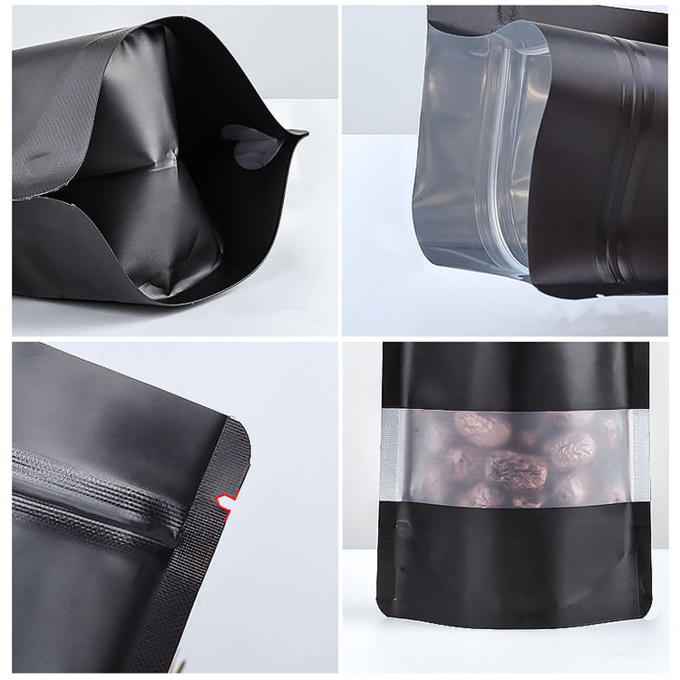 100PCS Stand-up Matte Black Al - đánh giá và giá Food Z