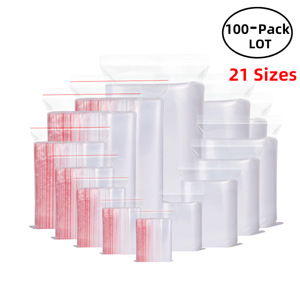 100PCS/Pack Resealable Zip Loc - đánh giá và giá Food Z