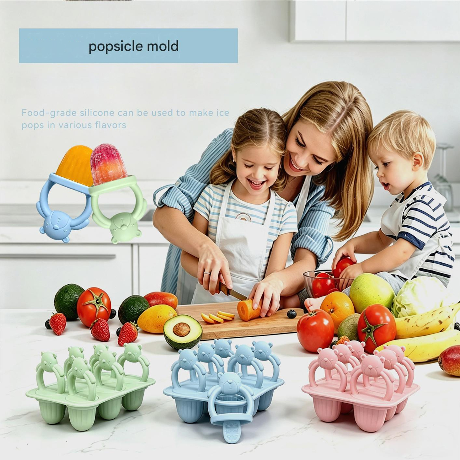 6-compartment silicone bear po - đánh giá và giá Food Snacks For 1 Year Old