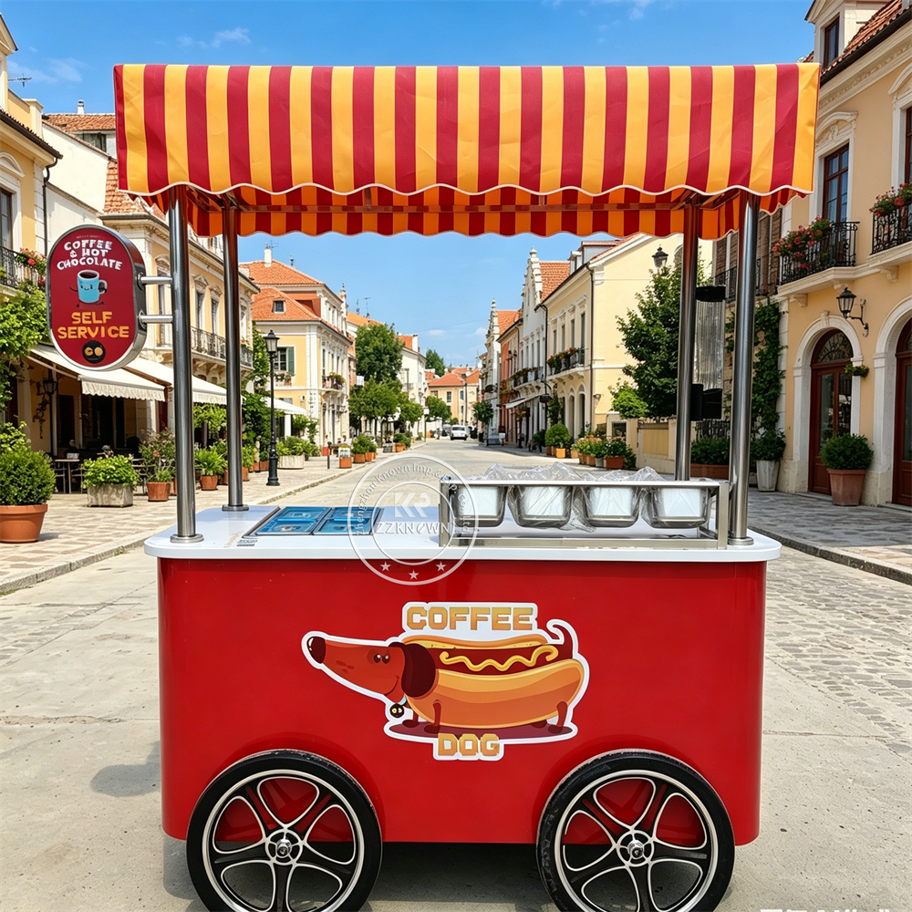 Mobile Food Cart Outdoor Urban - đánh giá và giá Logo Food Snack