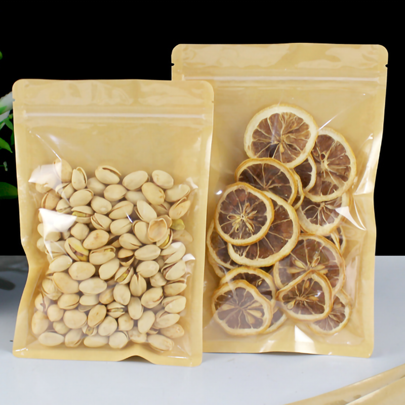 100pcs Eco-friendly Kraft Pape - đánh giá và giá Logo Food Snack