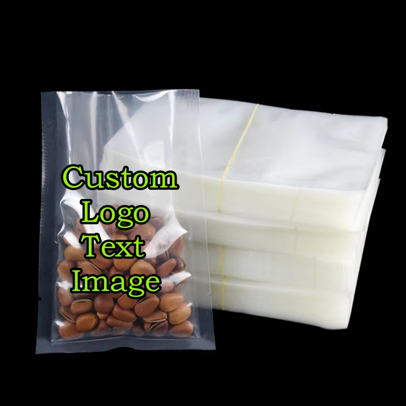100PCS Open Top Clear Vacuum P - đánh giá và giá Logo Food Snack