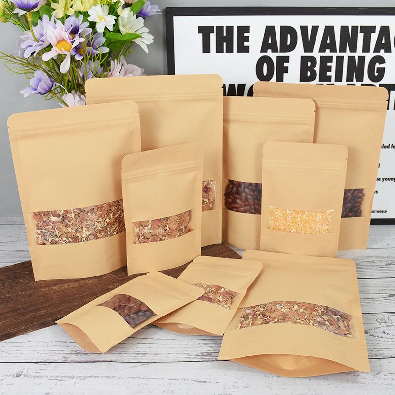 20/50pcs Kraft Paper Zip Lock  - đánh giá và giá Food Z