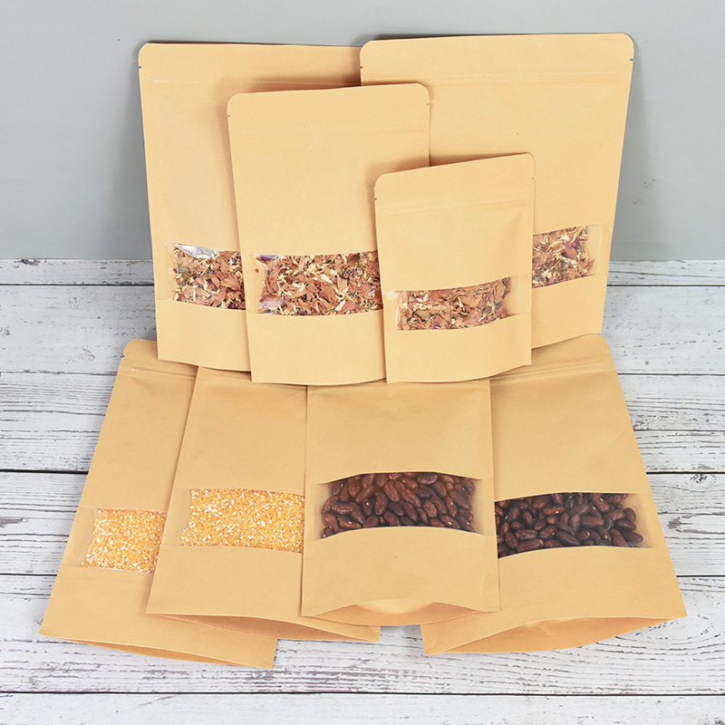 20/50pcs Kraft Paper Zip Lock  - đánh giá và giá Food Z