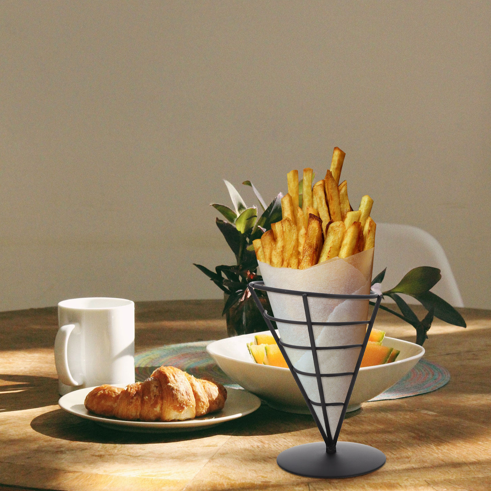 Iron French Fries Rack Sturdy  - đánh giá và giá Food Snacks Easy