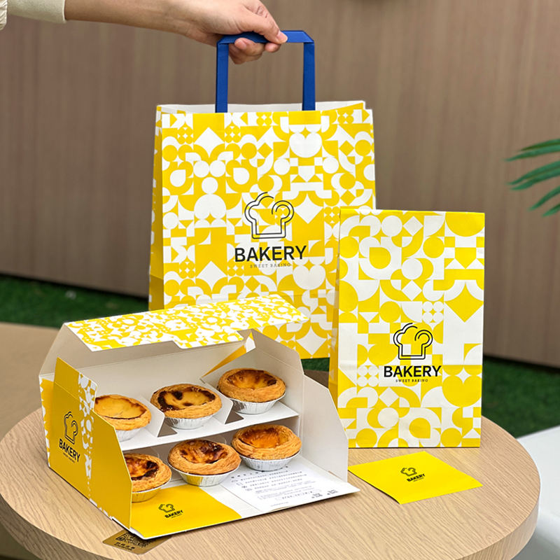 Custom Printing 6 Grid Egg Tar - đánh giá và giá Logo Food Snack