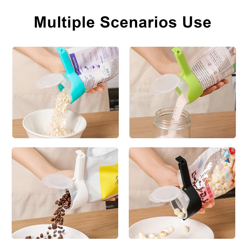 4PCS Food Bag Clips With Pour  - đánh giá và giá Food Snacks Easy